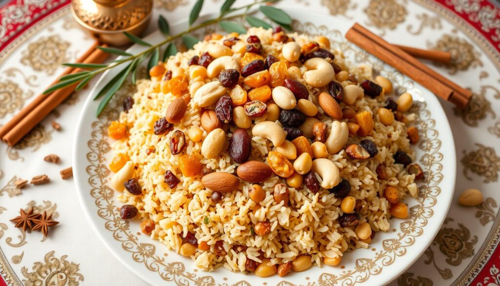 Arabic Rice Nuts and Fruits