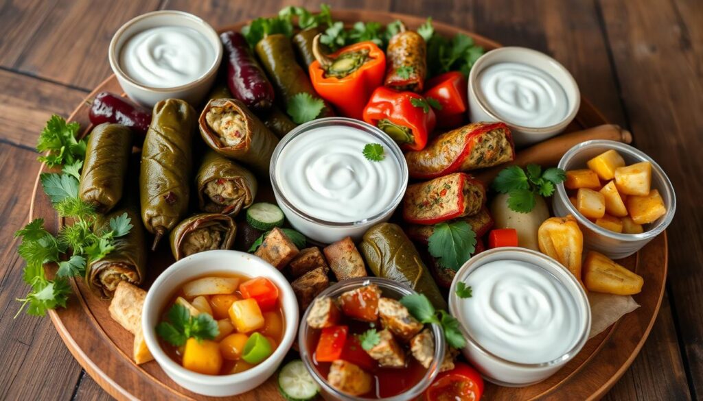 Iraqi Dolma Mezze Platter