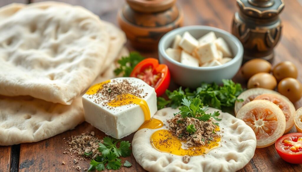 Cheese Manakish Ingredients