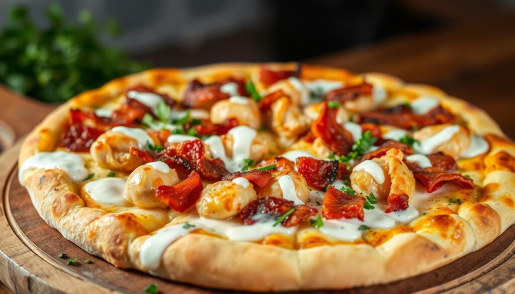 Chicken Bacon Ranch Pizza