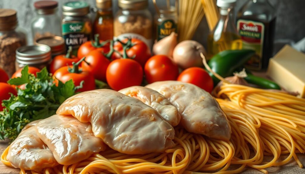 Chicken Spaghetti Ingredients