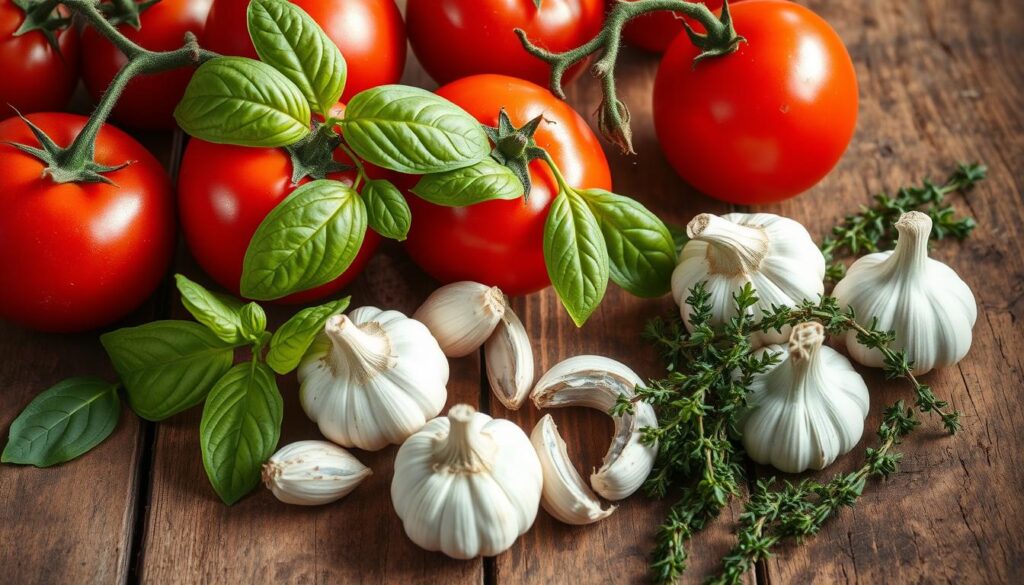 Fresh Ingredients for Homemade Pasta Sauce