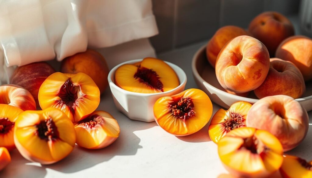 Fresh Peaches for Healthy Breakfast