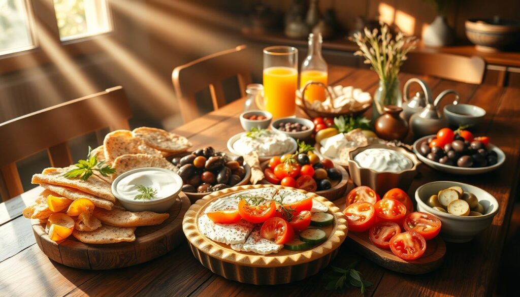 Middle Eastern Breakfast Spread