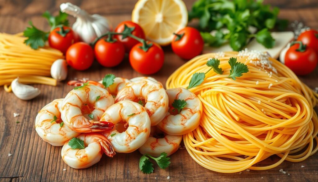 Shrimp Pasta Ingredients