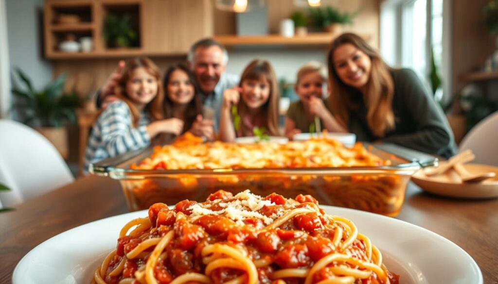 Spaghetti Casserole Family Meal