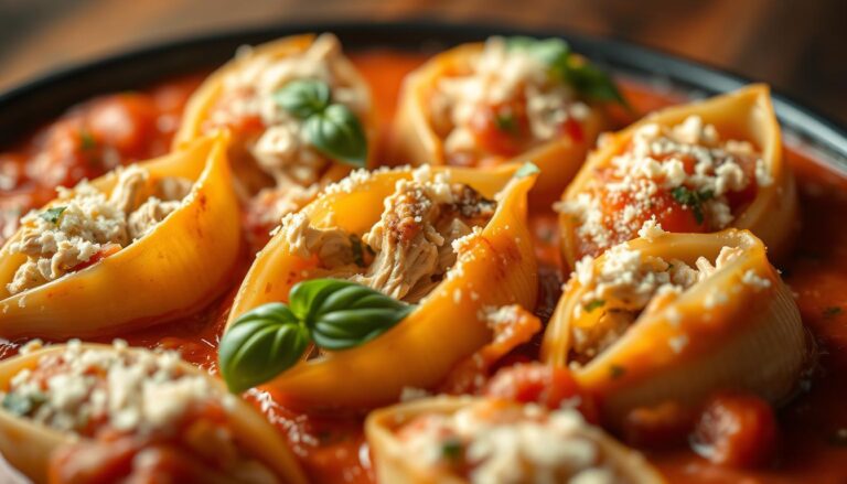 chicken stuffed shells recipe