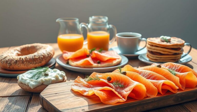 smoked salmon breakfast